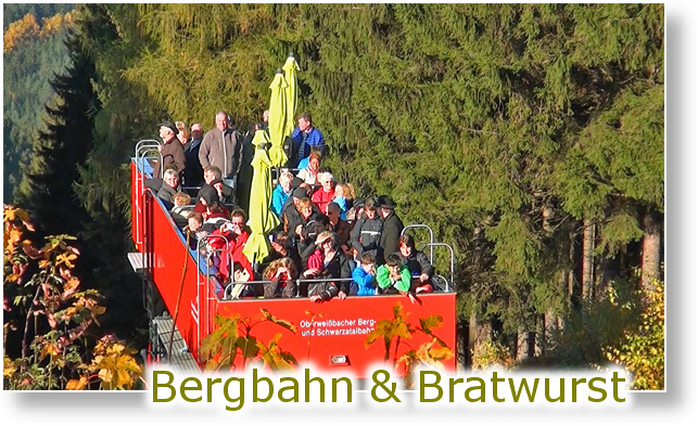 Bergbahn und Bratwurst