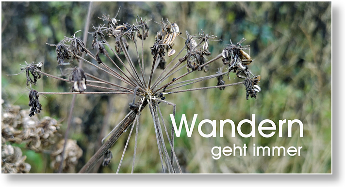 Wandern geht immer