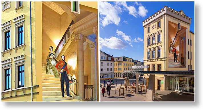 Coburg Wandbild am Albertsplatz