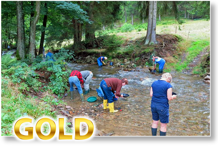 Goldwaschen Schwarzatal