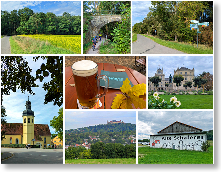 Radtour Sonneberg Coburg Ahorn 2025